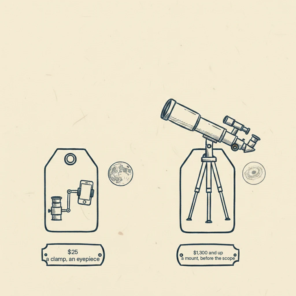 What it costs to photograph the Moon with your iPhone, versus what it costs to photograph a galaxy